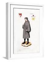 Geoffrey Chaucer, 1402-Henry Shaw-Framed Giclee Print