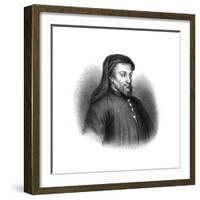 Geoffrey Chaucer, 14th Century English Author, Poet, Philosopher, Bureaucrat, and Diplomat-S Freeman-Framed Giclee Print