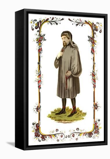 Geoffrey Chaucer, 14th Century English Author, Poet, Philosopher, Bureaucrat, and Diplomat-null-Framed Stretched Canvas
