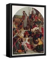 Geoffrey Chaucer at the Court of King Edward III of England-Ford Madox Brown-Framed Stretched Canvas