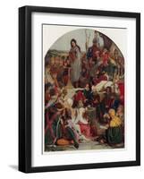 Geoffrey Chaucer at the Court of King Edward III of England-Ford Madox Brown-Framed Giclee Print