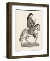 Geoffrey Chaucer English Poet as a Canterbury Pilgrim-null-Framed Art Print