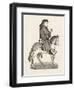 Geoffrey Chaucer English Poet as a Canterbury Pilgrim-null-Framed Art Print