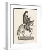 Geoffrey Chaucer English Poet as a Canterbury Pilgrim-null-Framed Art Print