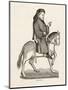 Geoffrey Chaucer English Poet as a Canterbury Pilgrim-null-Mounted Art Print