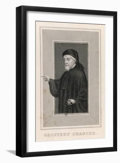 Geoffrey Chaucer English Poet-null-Framed Art Print