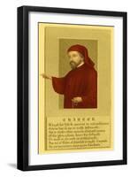 Geoffrey Chaucer, Father of English Literature-Science Source-Framed Giclee Print