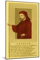 Geoffrey Chaucer, Father of English Literature-Science Source-Mounted Giclee Print