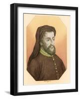 Geoffrey Chaucer, Father of English Literature-Science Source-Framed Giclee Print