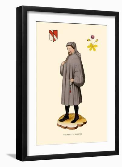 Geoffrey Chaucer-H. Shaw-Framed Art Print