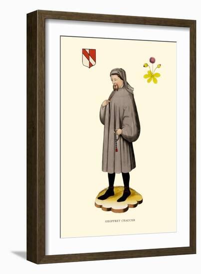 Geoffrey Chaucer-H. Shaw-Framed Art Print