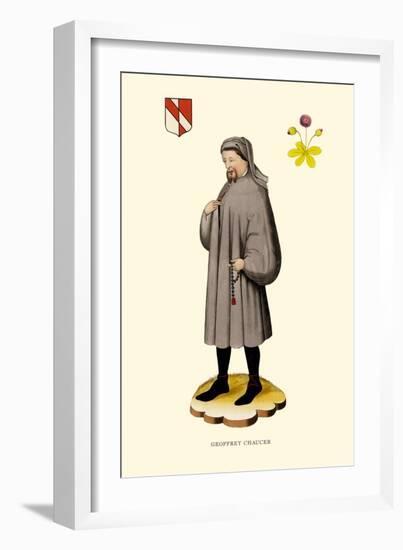 Geoffrey Chaucer-H. Shaw-Framed Art Print