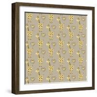 Geoffrey Giraffe-Joanne Paynter Design-Framed Giclee Print