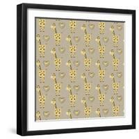 Geoffrey Giraffe-Joanne Paynter Design-Framed Giclee Print