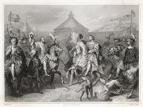 Francois I of France Meets Henry VIII of England-Geoffroy-Art Print