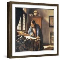 Geographer, 1669-Johannes Vermeer-Framed Premium Giclee Print