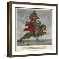 Geography Bewitched!, A Droll Caricature Map of England and Wales, Dighton Del., ca. 1795-null-Framed Giclee Print