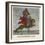 Geography Bewitched!, A Droll Caricature Map of England and Wales, Dighton Del., ca. 1795-null-Framed Giclee Print