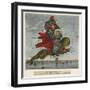 Geography Bewitched!, A Droll Caricature Map of England and Wales, Dighton Del., ca. 1795-null-Framed Giclee Print