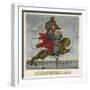 Geography Bewitched!, A Droll Caricature Map of England and Wales, Dighton Del., ca. 1795-null-Framed Giclee Print