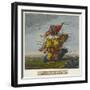 Geography Bewitched!, A Droll Caricature Map of Scotland, ca. 1795-Robert Dighton-Framed Giclee Print