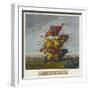 Geography Bewitched!, A Droll Caricature Map of Scotland, ca. 1795-Robert Dighton-Framed Giclee Print