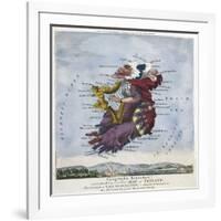 Geography Bewitched!, Droll Caricature Map of Ireland, ca.1796-null-Framed Giclee Print