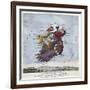 Geography Bewitched!, Droll Caricature Map of Ireland, ca.1796-null-Framed Giclee Print