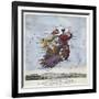 Geography Bewitched!, Droll Caricature Map of Ireland, ca.1796-null-Framed Giclee Print