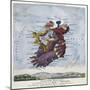 Geography Bewitched!, Droll Caricature Map of Ireland, ca.1796-null-Mounted Giclee Print