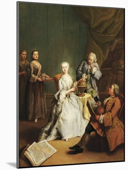 Geography Lesson, 1752-Pietro Longhi-Mounted Giclee Print