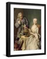 Geography Lesson, 1752-Pietro Longhi-Framed Giclee Print