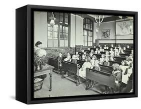 Geography Lesson, Denmark Hill School, Dulwich, London, 1905-null-Framed Stretched Canvas