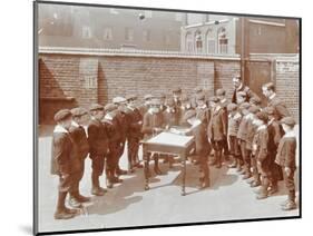 Geography Lesson, Hague Street School, Bethnal Green, London, 1908-null-Mounted Photographic Print