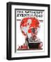 "Geography," Saturday Evening Post Cover, September 29, 1923-Elbert Mcgran Jackson-Framed Giclee Print