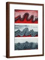Geologic Crumpling-Science Source-Framed Giclee Print