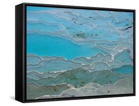 Geological Formations of the Hot Springs, Pammukkale, Turkey-Darrell Gulin-Framed Stretched Canvas