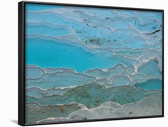 Geological Formations of the Hot Springs, Pammukkale, Turkey-Darrell Gulin-Framed Photographic Print