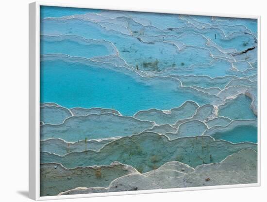 Geological Formations of the Hot Springs, Pammukkale, Turkey-Darrell Gulin-Framed Photographic Print