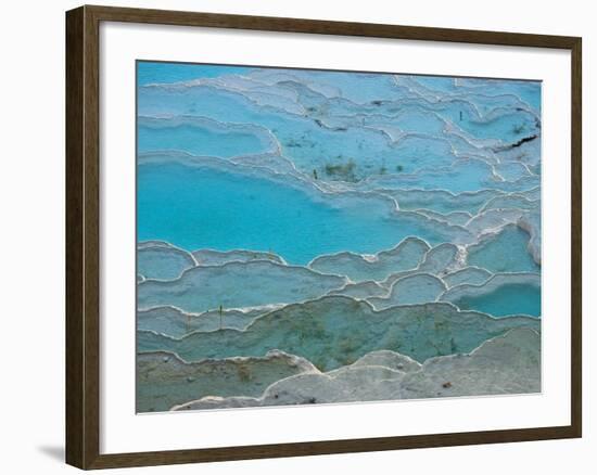 Geological Formations of the Hot Springs, Pammukkale, Turkey-Darrell Gulin-Framed Photographic Print