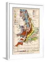 Geological Map of England and Wales-null-Framed Giclee Print