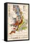 Geological Map of England and Wales-null-Framed Stretched Canvas