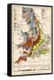 Geological Map of England and Wales-null-Framed Stretched Canvas