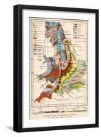 Geological Map of England and Wales-null-Framed Premium Giclee Print