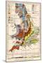 Geological Map of England and Wales-null-Mounted Giclee Print