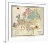 Geological Map of Europe, c.1856-Sir Roderick Impey Murchison-Framed Art Print