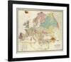 Geological Map of Europe, c.1856-Sir Roderick Impey Murchison-Framed Art Print