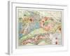 Geological Map of Germany 1899-null-Framed Giclee Print