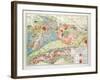 Geological Map of Germany 1899-null-Framed Giclee Print