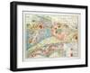 Geological Map of Germany 1899-null-Framed Giclee Print